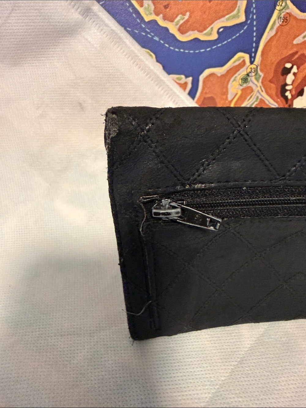 CHANEL Black Quilted Envelope Wristlet Clutch - Picture 6 of 11